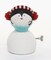 Roman 8.75" White and Blue Animated Musical Penguin Face Christmas Figurine